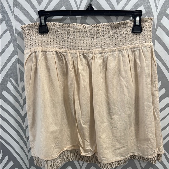 Calvin Klein Jeans Pull on Mini Tan and Cream Mini Skirt - Picture 5 of 5